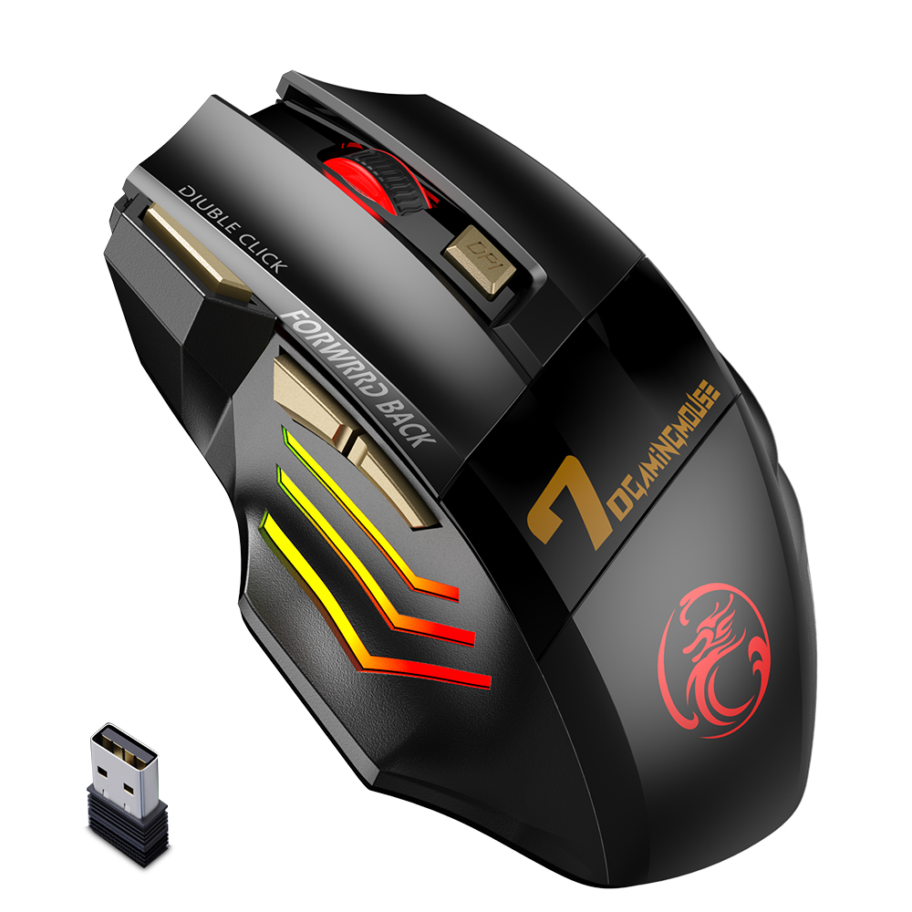 Laptop mouse, suitable for light RGB mute mark computer ergonomic rechargeable wireless mouse Bluetooth game mouse Cheng Xue Maoz with back. 