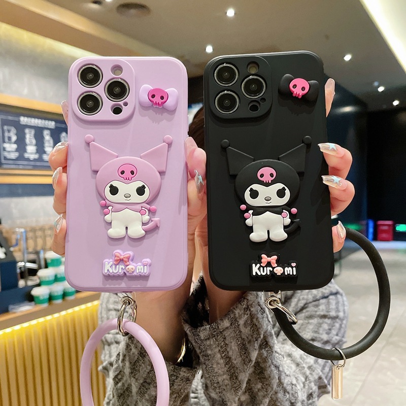 Three-Dimensional Cartoon Applicable VIVO Y35 Phone case V27 Little Devil Clow M X100 pro Ring Carrying Strap Soft