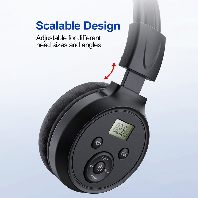 【FUPANG】portable FM radio receiver 3.5mm wired headset radio earphone receiver. 
