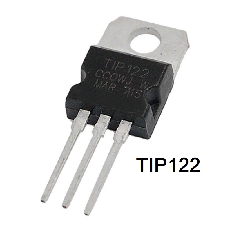 2Pcs TIP122 TIP-122 TIP 122 NPN Transistor 100V 5A 65W Power Darlington Triode Transistor Silicon High Power Amplifier TO-220 Bipolar Transistor. 