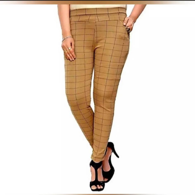 Ladies Stylish Streachy Linen Formal Pant. 