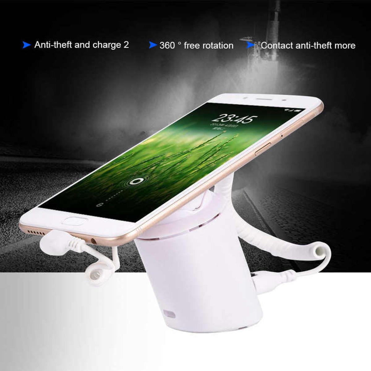 360° Rotation Cell Phone Anti-theft Display Devices Security Store Stand Charger