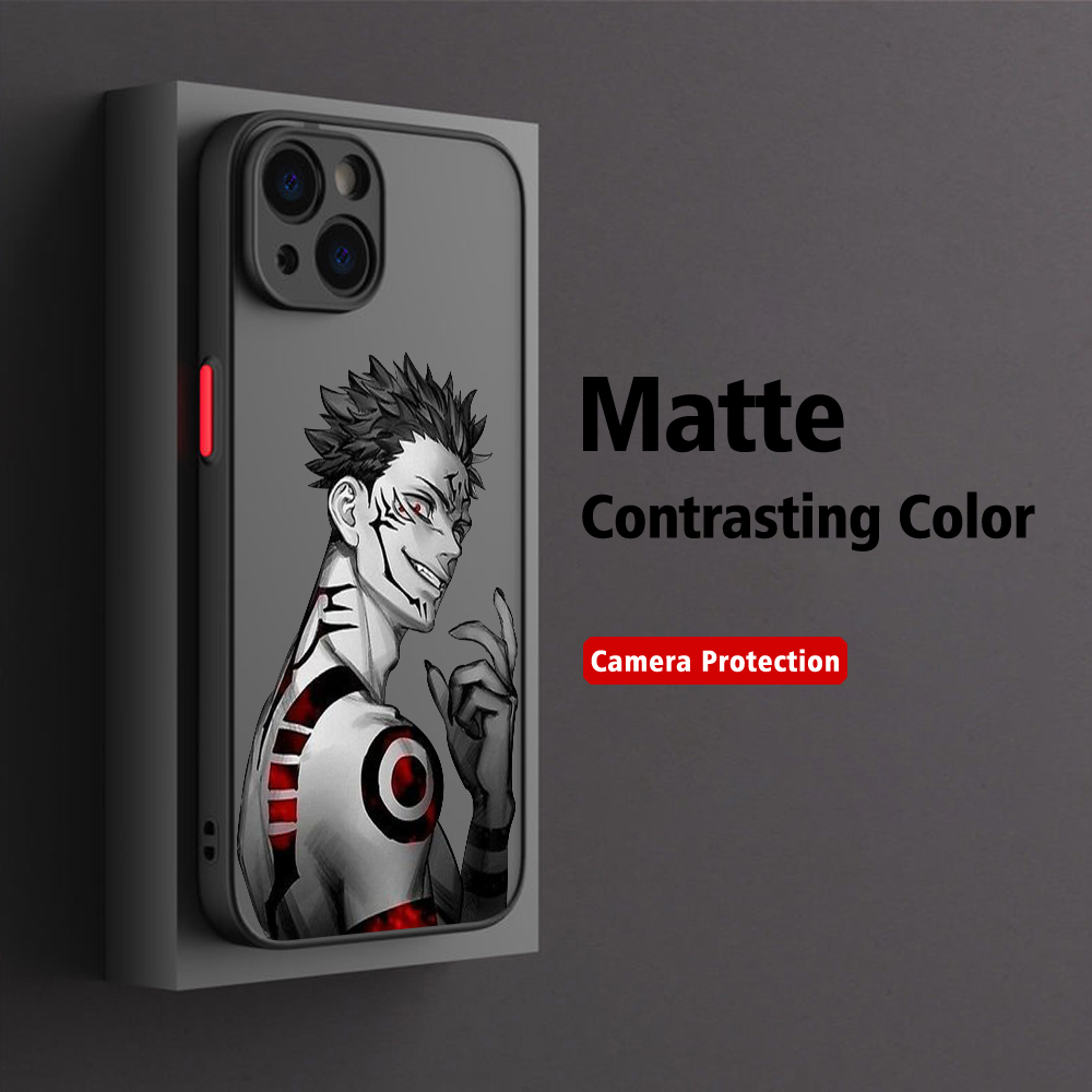 Jujutsu Kaisen Gojō Satoru Sukuna Phone Case For iPhone 15 14 13 12 11 Pro Max X XR Xax 7 8 Plus Matte Transparent Back Cover. 