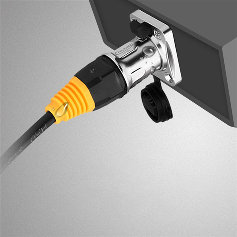 6X IP67 Network RJ45 Waterproof Connectors / Ethernet RJ45 Waterproof Plug + Waterproof Socket for Outdoor Ethernet. 