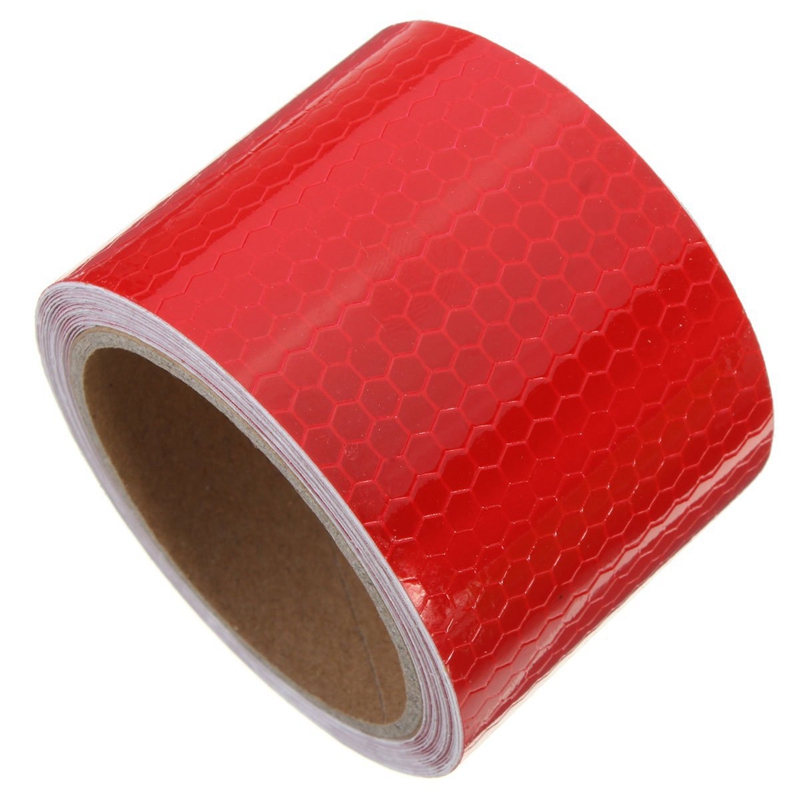 5cm x 3m Tape Warning Tape Reflector Tape Security Tape, Red. 