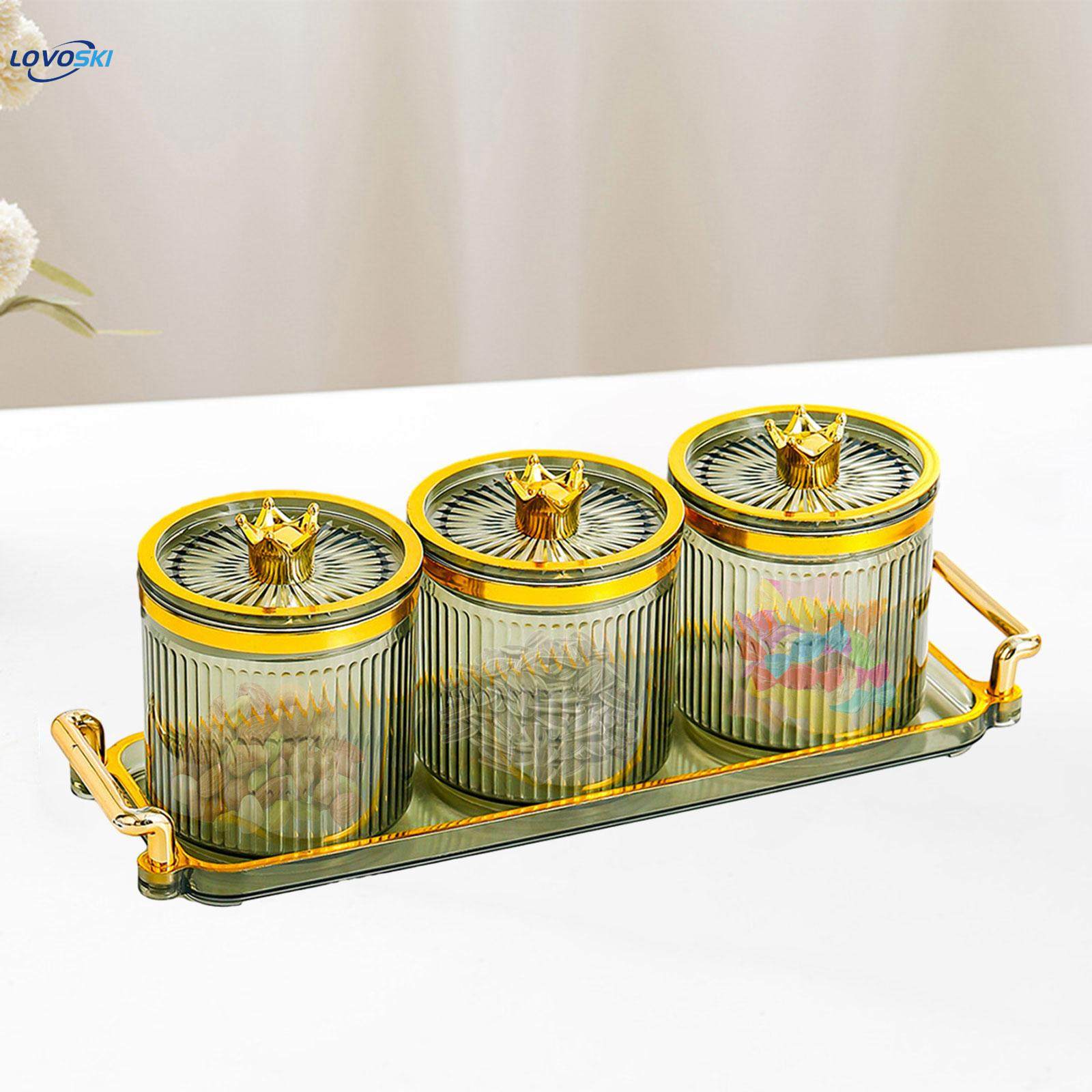 Dry Fruit Tray Multifunction Food Storage Container Appetizer Serving Tray. 