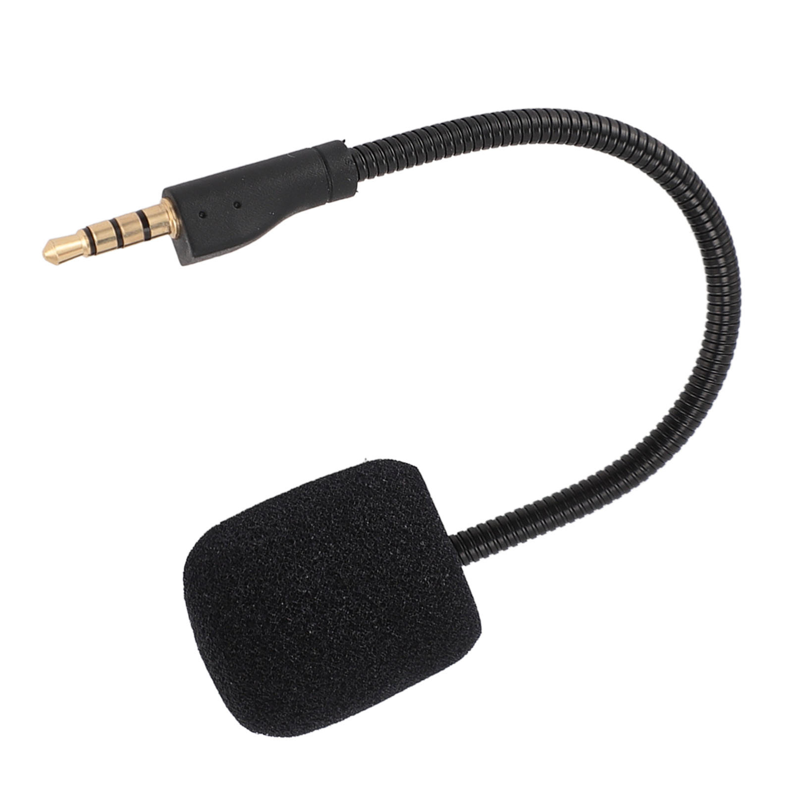 Detachable Microphone Boom, Noise Reduction Replacement Game Microphone with Foam for Headphones