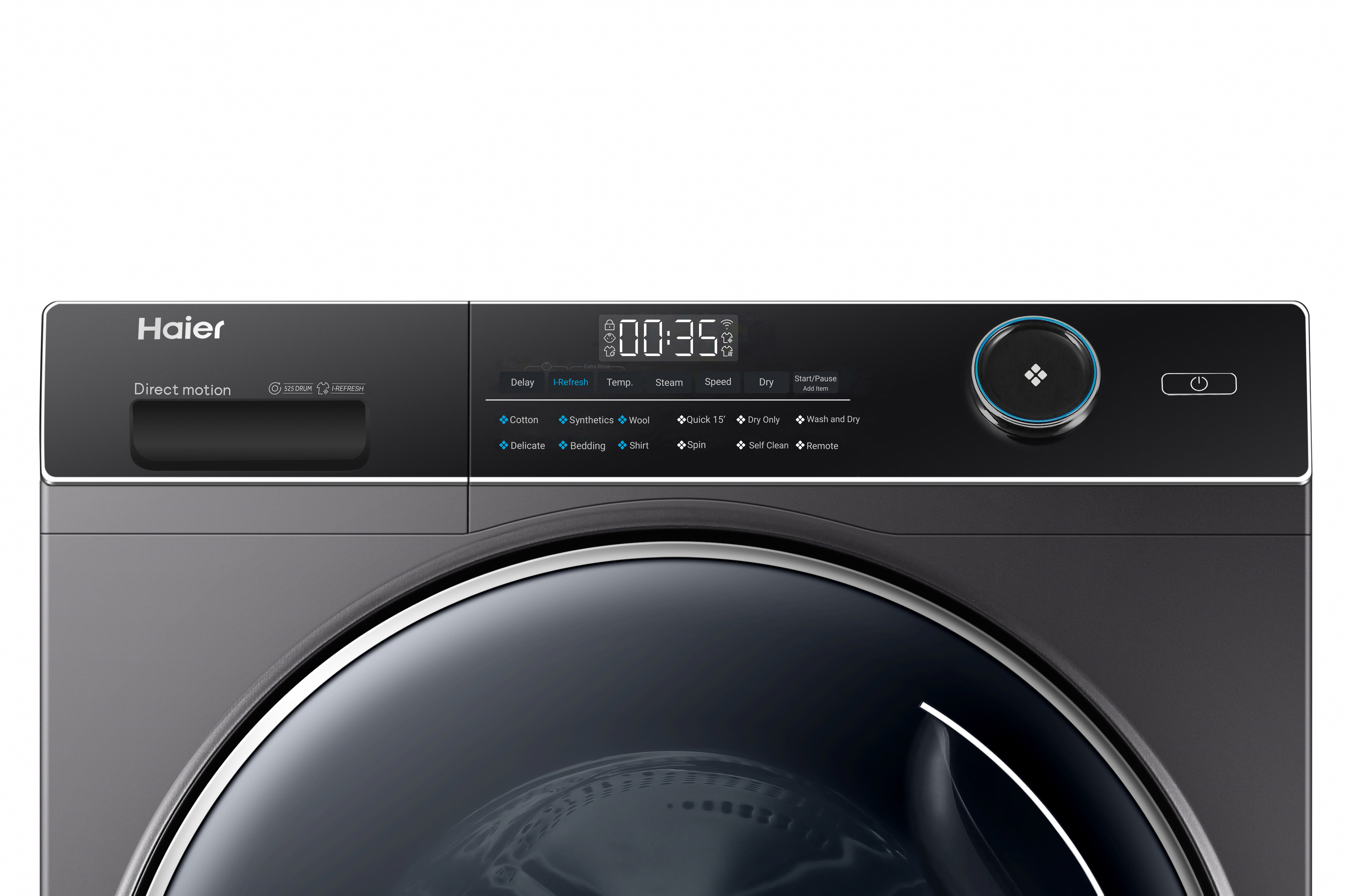 Haier Washer Dryer Combo 10.5KG wash + 7KG dry/525 drum/steam wash/DD motor/wifi (HWD105-B14959S8U1). 