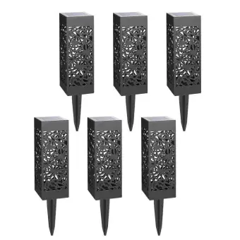 Solar Lights Pathway Outdoor Garden Ed Path Lighting Glow Led Front Gate Bright Landscape Black Waterproof Solar Lights Pathway Outdoor Garden Ed Path Lighting Glow Led Front Gate Bright Landscape Black Waterproof