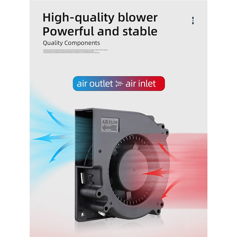 Unit High Airflow Low Vibration Blower Fan 2800 RPM Side Blow Unit for VORON V0 Series. 