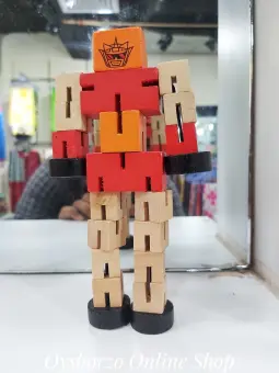 wooden robot puzzle