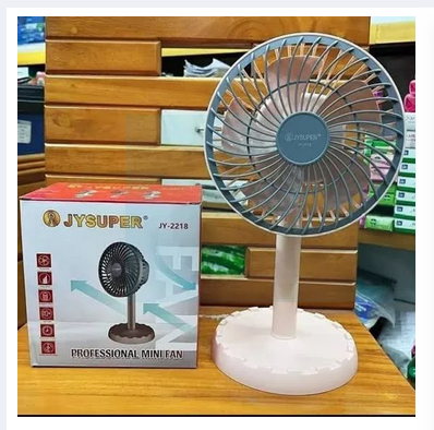 Jy Super Professional Lithium Battery Rechargeable Mini Fan | JY - 2218 (AC/DC Operation Option)