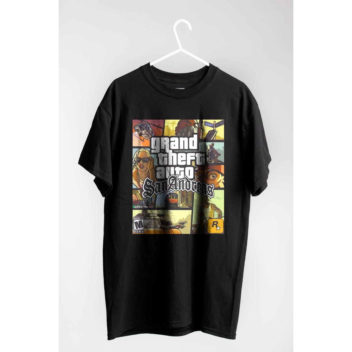 SOFT COMFORTABLE GTA PRINTED DESIGN T-SHIRT FOR MEN