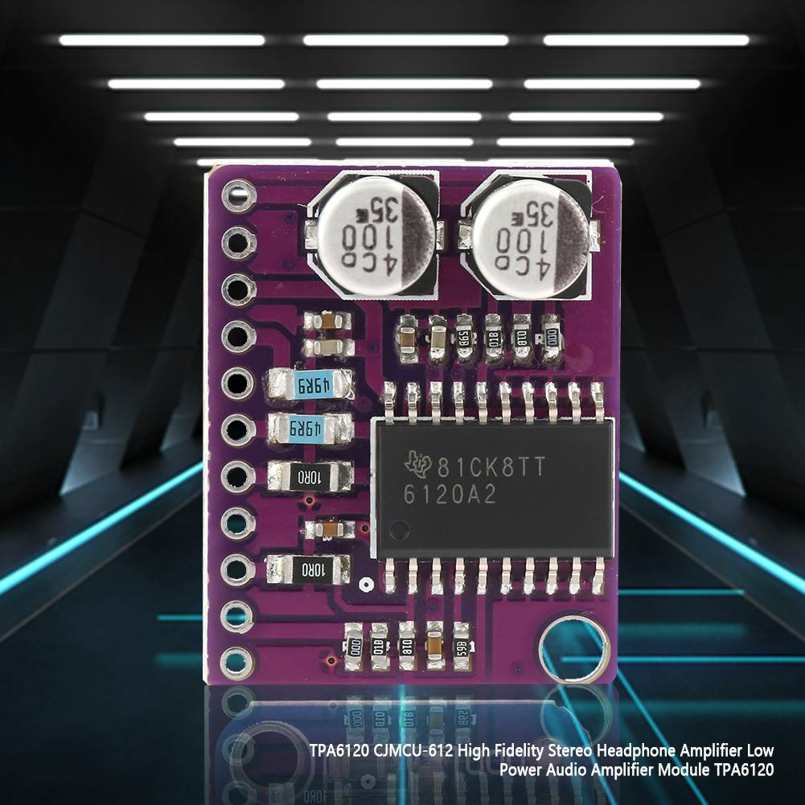 CJMCU-612 High Fidelity Stereo Headphone Amplifier Low Power Audio Module TPA6120. 