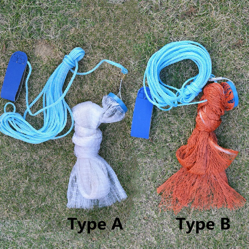 Cast Nets Fishing Net 2.4M-7.2M Hand Throw Cast Net American Style Catch Fishing Net Small Mesh Fishing Trap Nets Without Sinker. 