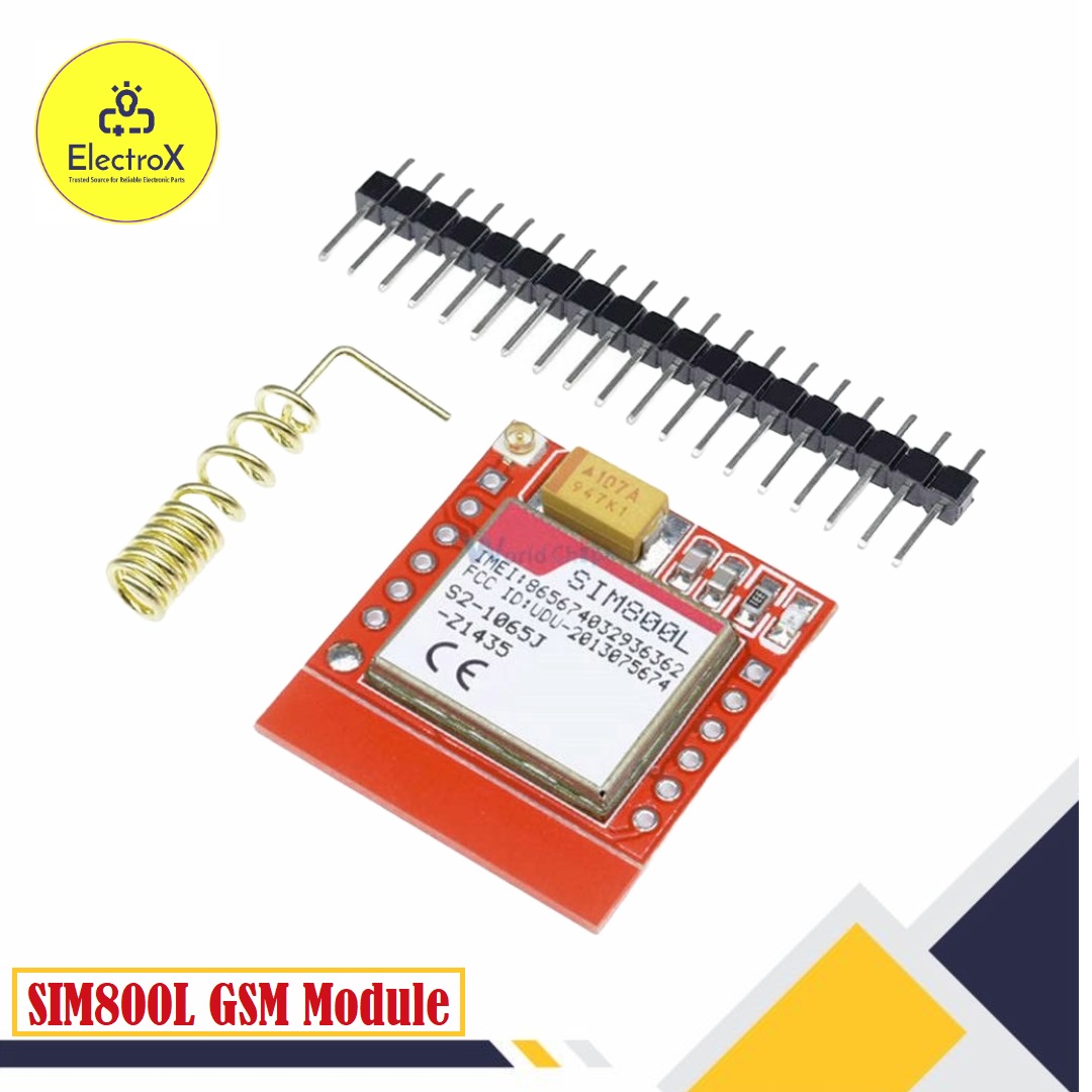 SM800L Module with Antenna & pin -mini Type Networking system for students Projects. 