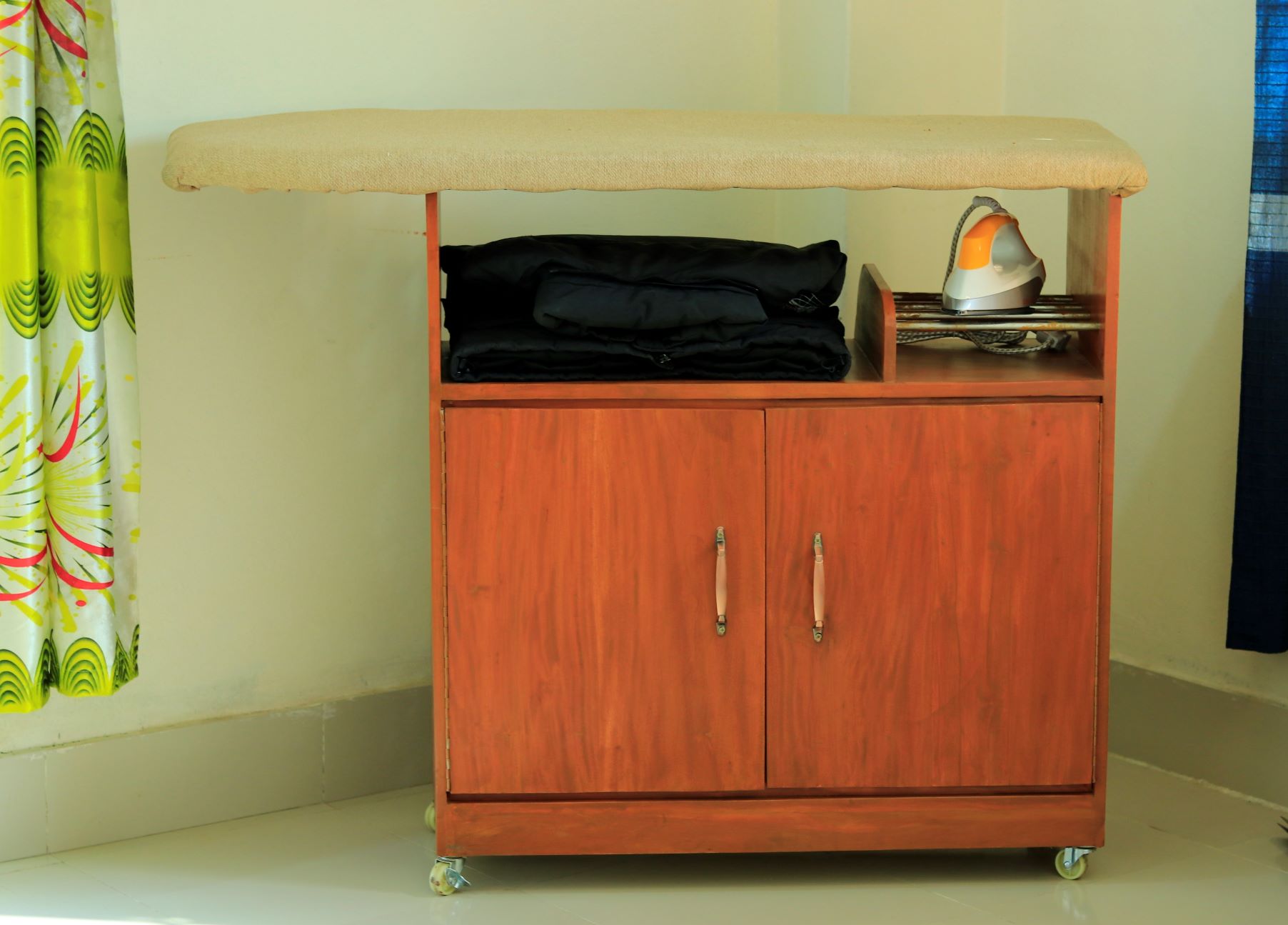Ironing Table With Cabinet // Wooden Ironing Table // Iron Table. 