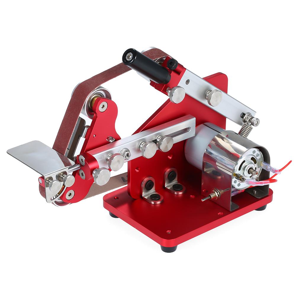 Mini Belt Sander Machine Multifunction Bench Sander Belt Machine 60W Electronic Micro Sander Polisher Grinder Portable DIY M-775 Table Polishing Sanding Machine US Plug. 