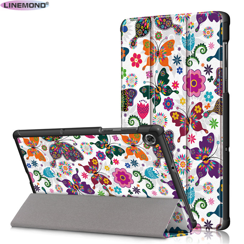 【FUPANG】For Lenovo Tab M10 HD Gen 2 TB-X306F case PU leather shockproof shell smart tab M10 generation tablet. 