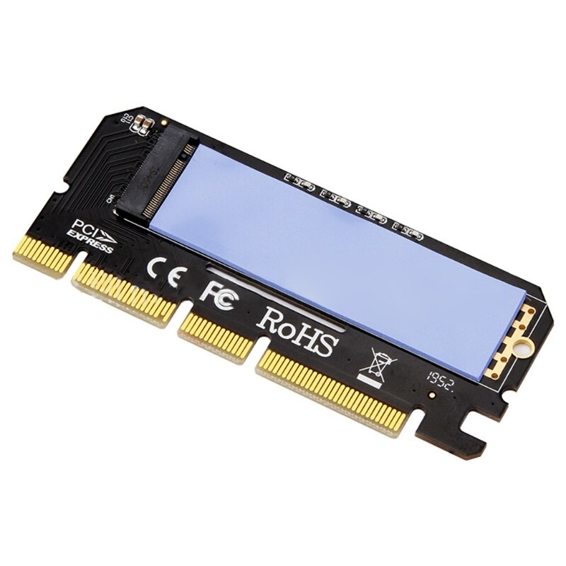M.2 SSD Adapter Card for M.2 NVME SSD to PCIE Adapter, with LED Indicator Lamp for Windows, Mac Linux OS. 