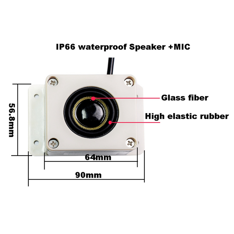 Waterproof Microphone Speaker in 1 Device for Security Camera Outdoor for IP Camera Audio Recording Two Way Interphone Easy to Use. 