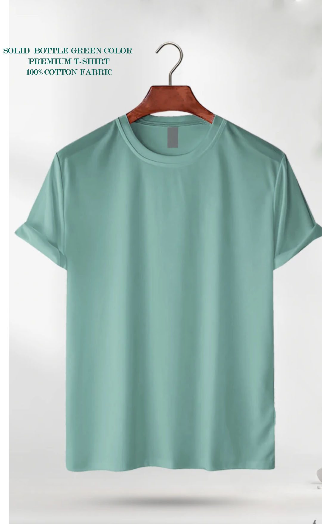 Mens Premium Blank T-shirt-MIST GRAY COLOR 100%Cotton