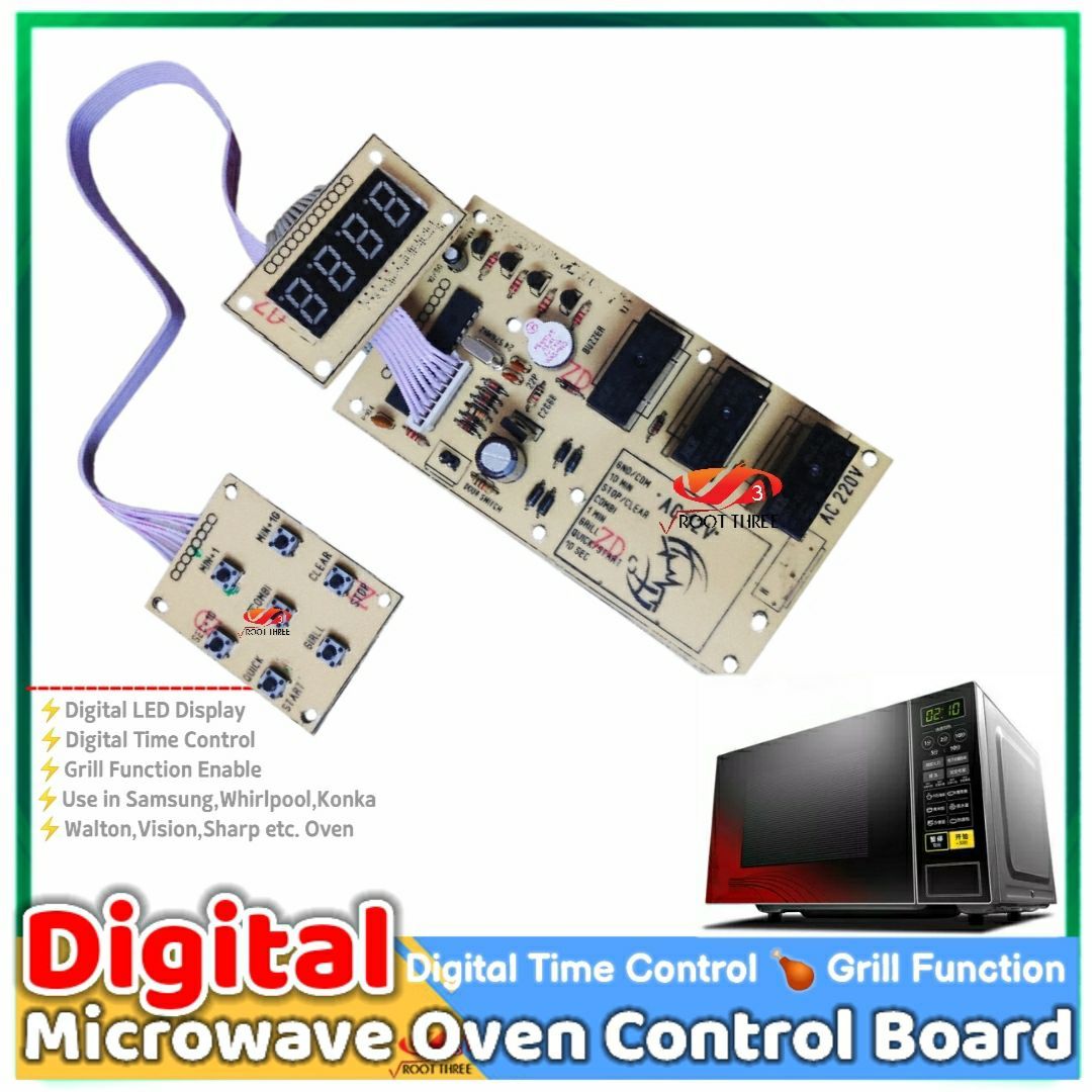 Suoer SON-WB01 Universal Microwave Oven Motherboard Computer Modification Board full Automatic with Function Keyboard for 20L to 30L. 