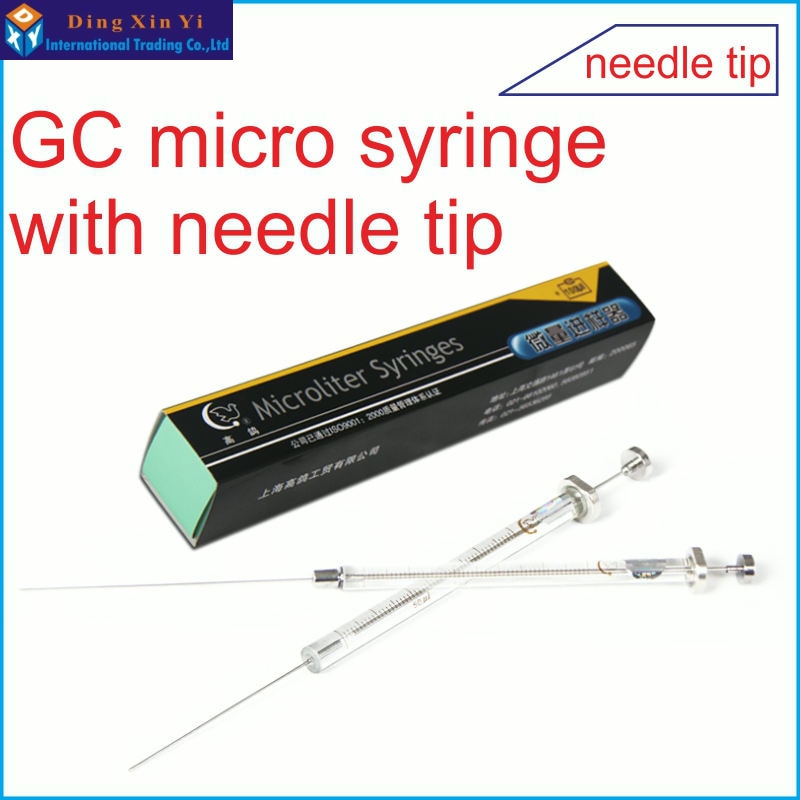【The road to happiness Store】1ul Zero dead volume GC micro syringe with cone tip Gas chromatographic injector microsyringe. 