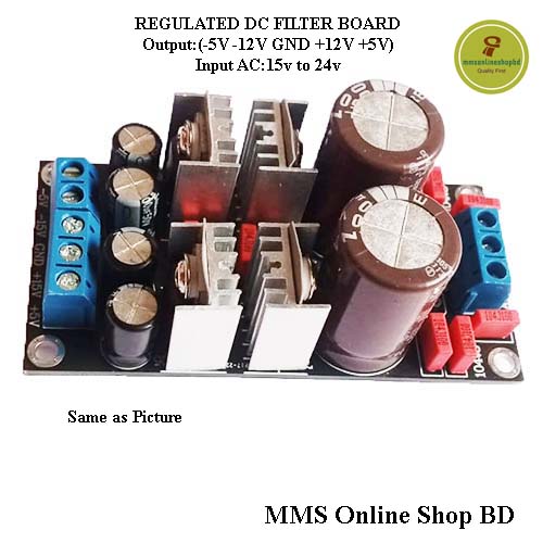 7905+7805 & 7912+7812 voltage 15V 5V dual-group voltage Negative & Positive output voltage full finished PCB board