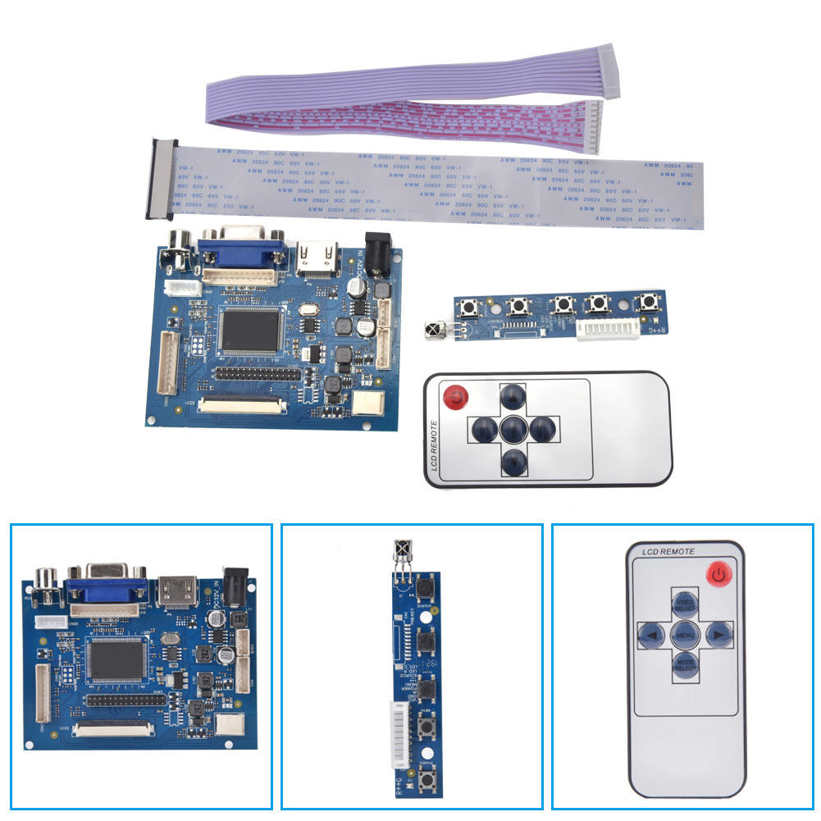 HDMI + VGA AV LCD Controller Board AT070TN92 AT070TN90 AT070TN94 50Pin Durable. 