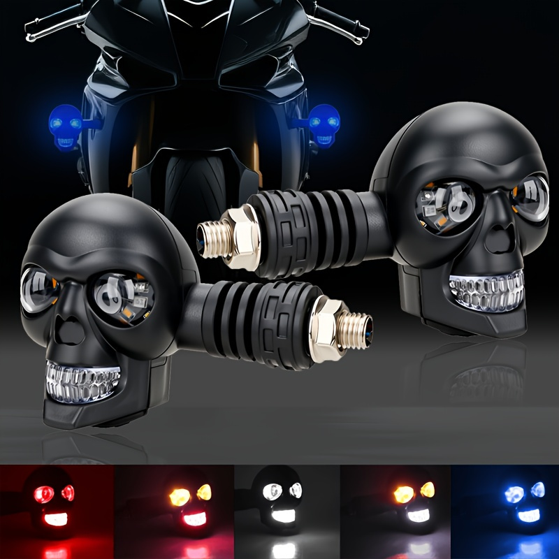 2Pcs Skull-Shaped LED Pod Lights – 50W Each, 12,000LM For Motorcycle, Jeep, Truck, ATV 8 thumbnail image