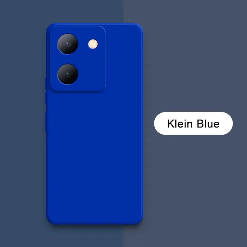 Luxury Square Liquid Silicone Phone Case for VIVO Y27 5G Y27s 4G Soft Mobile Back Cover VIVOY27s Y 27 360 Protective Shield Bags. 