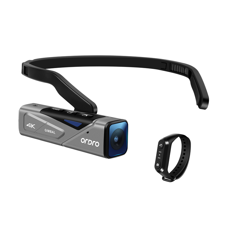 Ordro EP7 Video Camera Camcorder 4K YouTube Vlogging Cameras FPV WiFi Wearable, Built-in Gimbal Stabilization, for Blogger. 