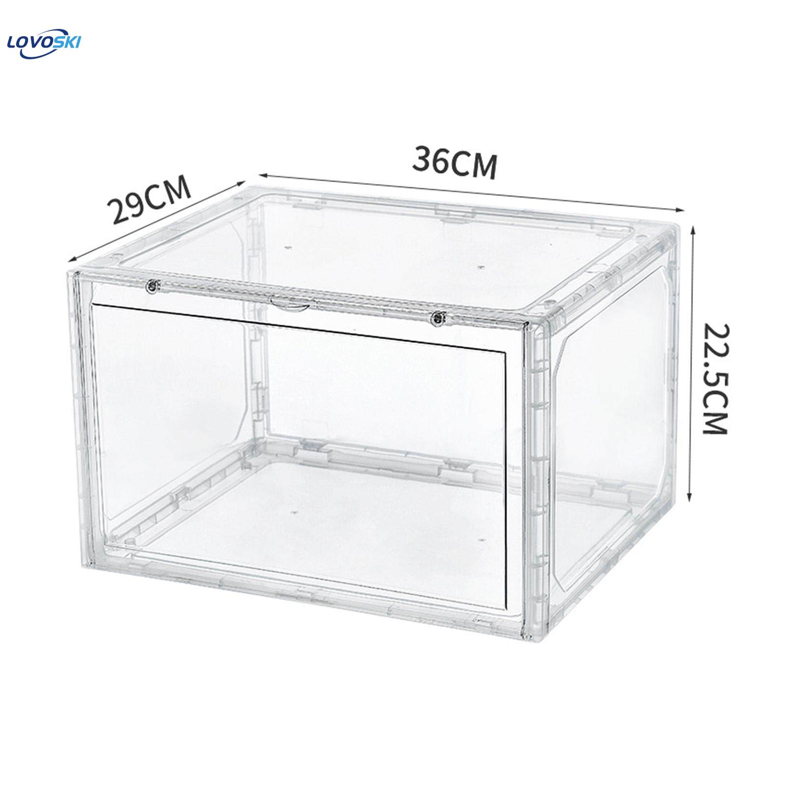 Shoe Box Holders Drawers Side Open Collection Storage Shoe Box Shoes Case for Action Transparent. 