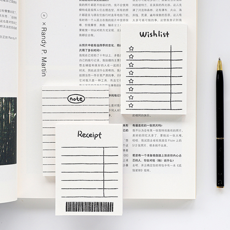 Panda Online 50 Sheets Basic Memo Pad Check Wishlist Weekly Plan Time Manage Diary Note Memo Paper Diary Journal Decorative Scrapbooking. 
