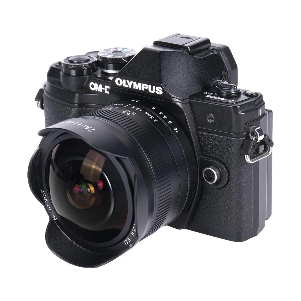 7 artisans 7artisans 7.5mm F2.8 II Fisheye Lens Ultra Wide-Angle for Sony E For Canon EOS-M Fuji XF Nikon Z Micro M4/3 mount. 
