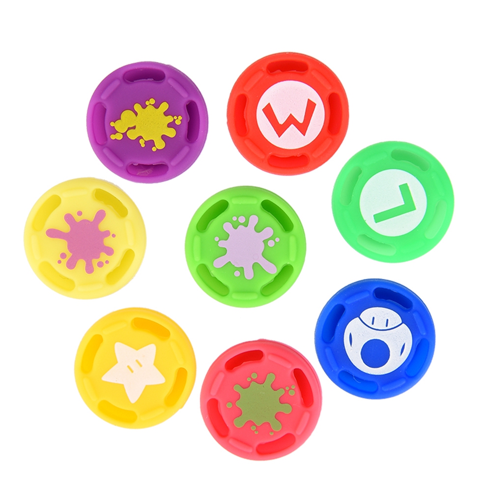 Joystick Thumbstick Grips Caps Cover 8PCS Replacement Silicone Analog Controller Thumb Stick Grip Cap For Switch PRO. 