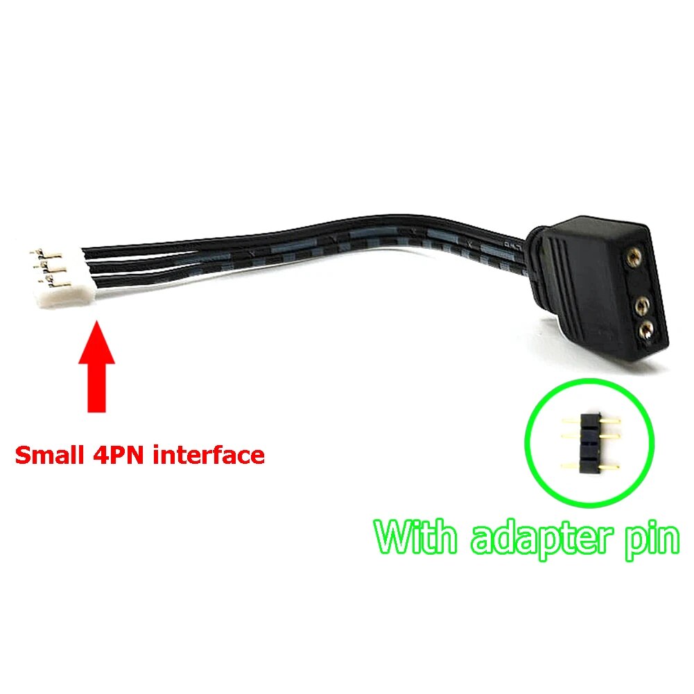 COOLMOON 4Pin/6Pin to 5V ARGB 3Pin Fan Controller Adapter Cable Cord Office Caring Computer Supplies For Coolmoon Cool Moon Fans. 