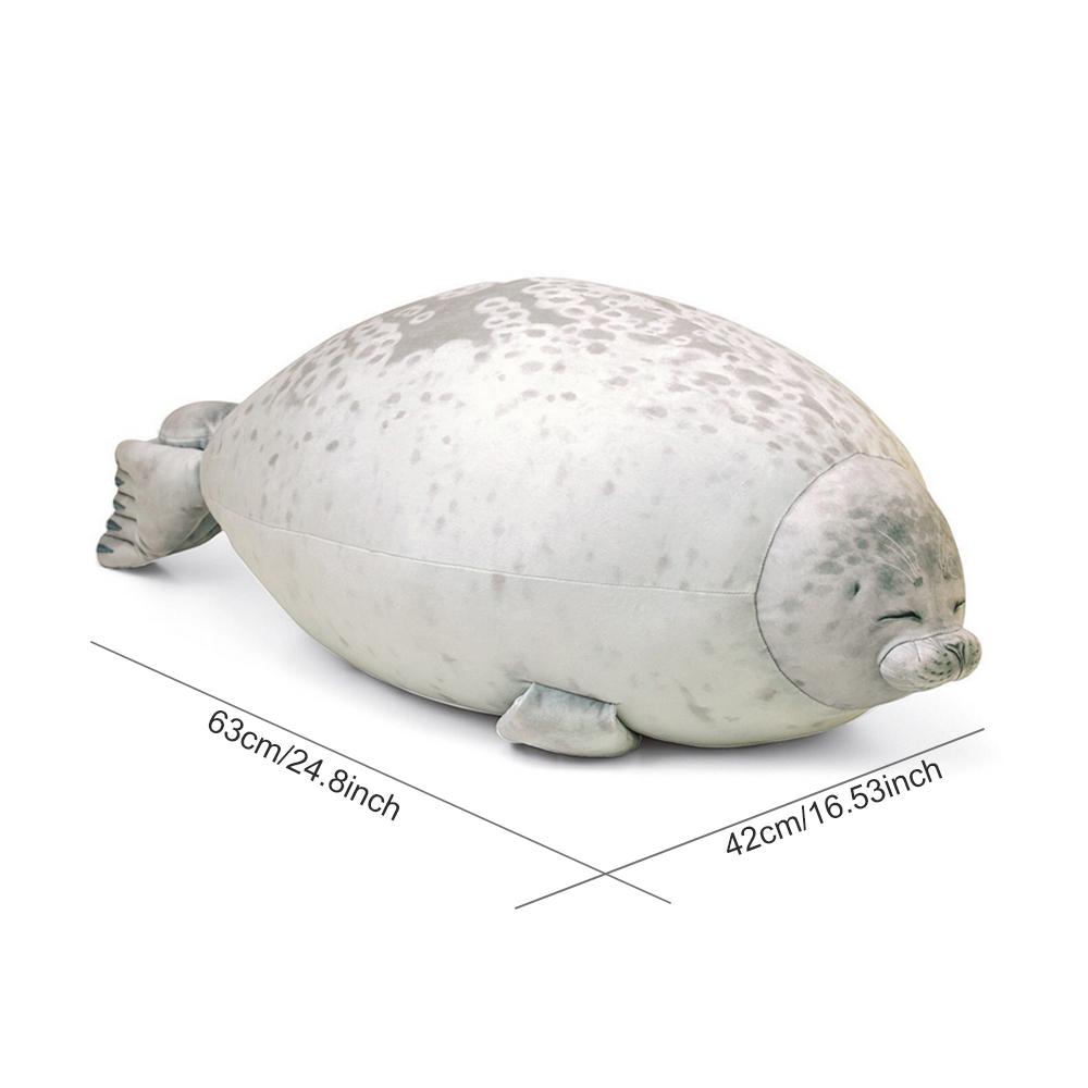 Rainlin Chubby Blob Sealed Pillow Stuffed Cotton Plush Animal Toy