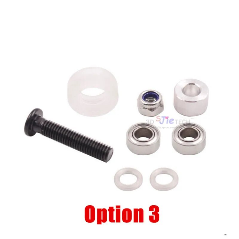 1 set Openbuilds Xtreme Mini V Wheel kit color black / clear for V-slot linear rail/C-Beam Rail/3D printer parts. 