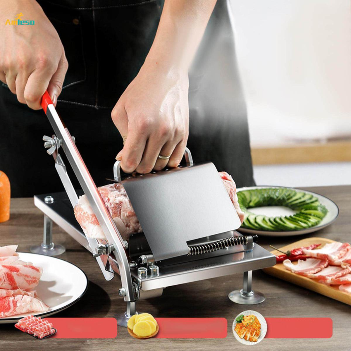 Manual Meat Slicer Roll Slicing Cleavers for Fruits Restaurant Shabu