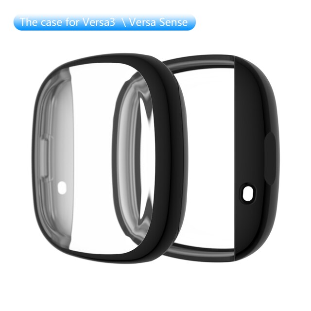 【Golven Toy】 2023 BEHUA Soft Tpu Case for Fitbit versa 3 / Sense Waterproof Watch cases Cover Screen Protector Full Waterproof Protective Shell. 