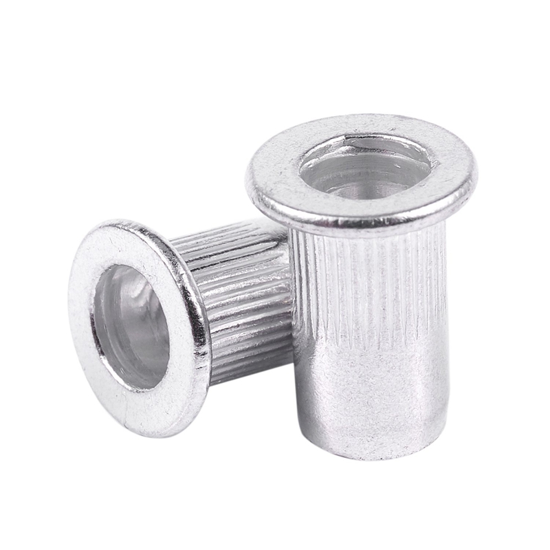 M5 Aluminium Threaded Rivnuts Flat Head Rivet Nuts Nutserts 200Pcs. 