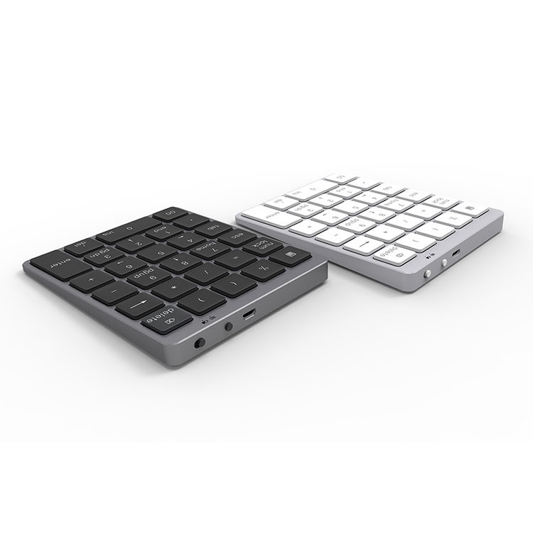 N960 Wireless Bluetooth Numeric Keypad 28 Keys Aluminum Alloy Charging Wireless Keyboard Mini Numeric Keypad UHB. 