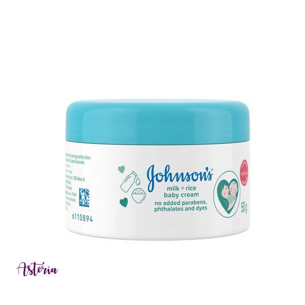 Johnson's Baby Milk and Rice Cream, 50 gm – Asteria