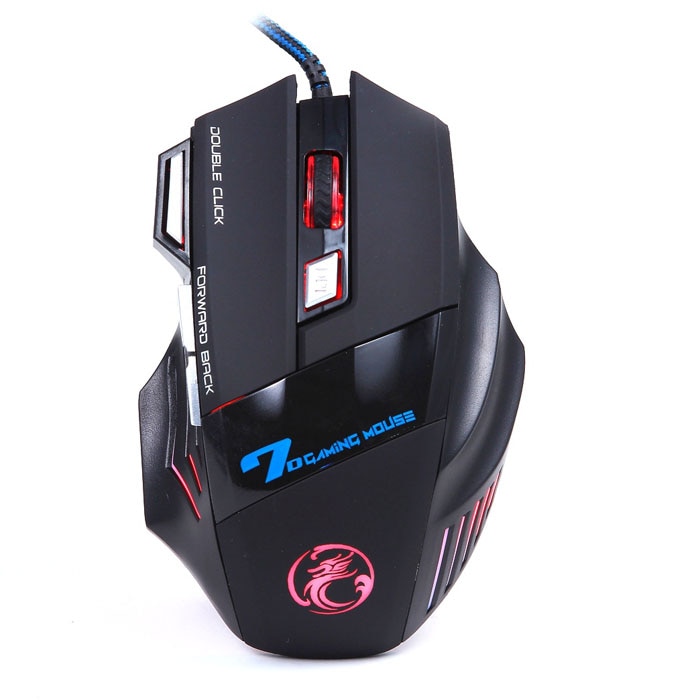 【happy one】LED 7D USB Wired Gaming Game Mouse PComputer table Silent PC Laptop Accessories. 