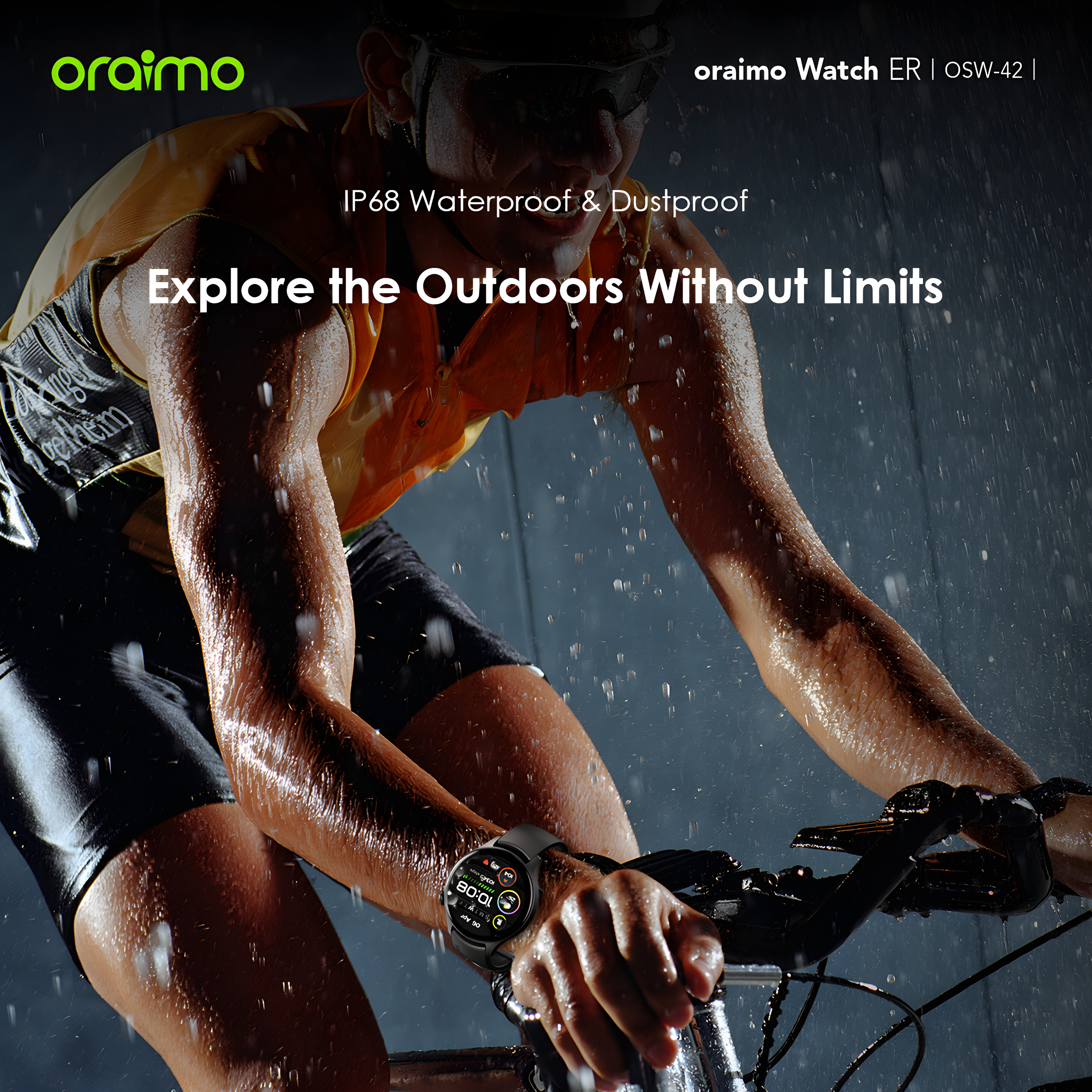 Oraimo Watch ER 1.43” AMOLED IP68 Smart Watch(OSW-42). 