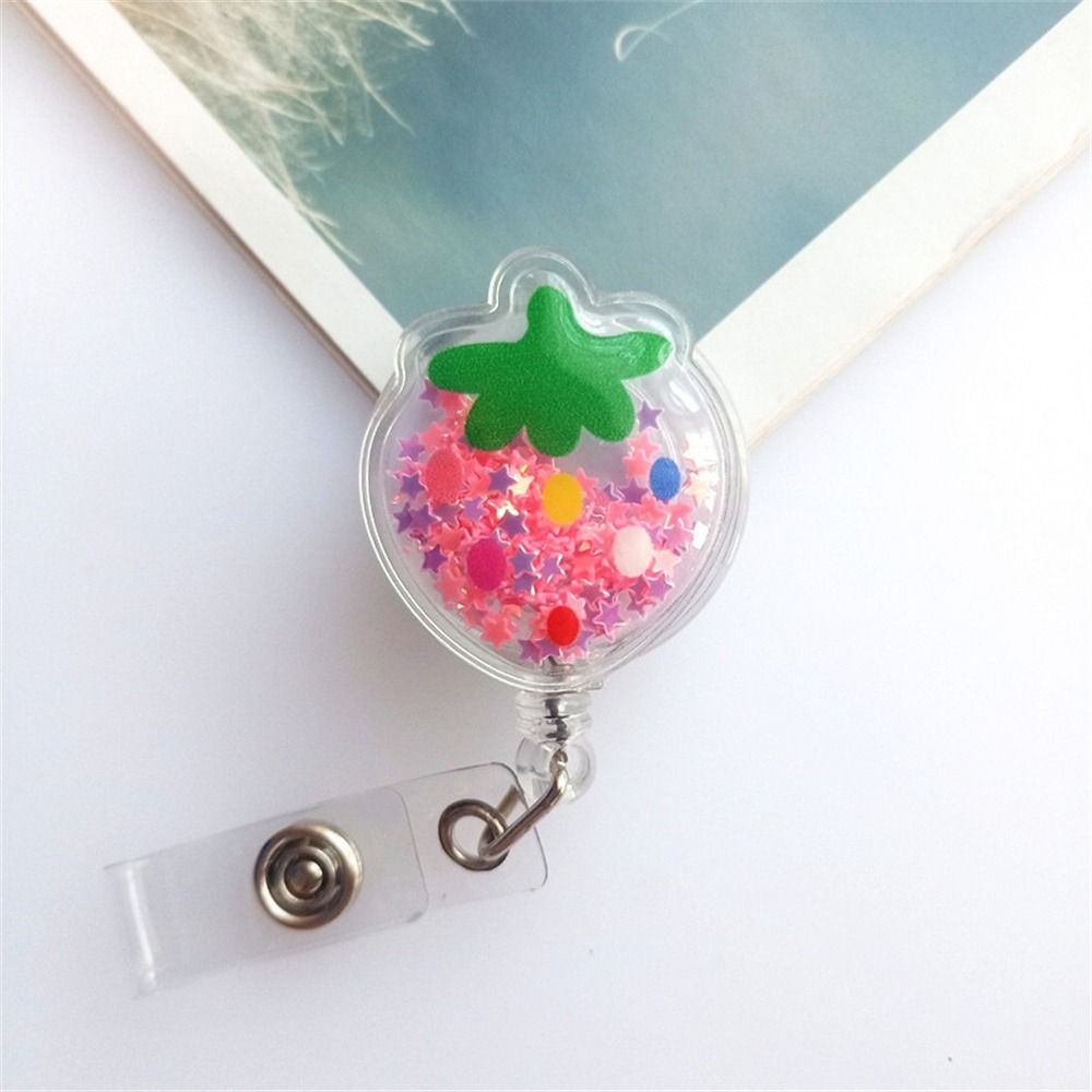 Hospital Kawaii Chest Card Name Tag Work Card Clip Students ID Card Clips Nurse Badge Holder Name Card Holder Retractable Badge Reel