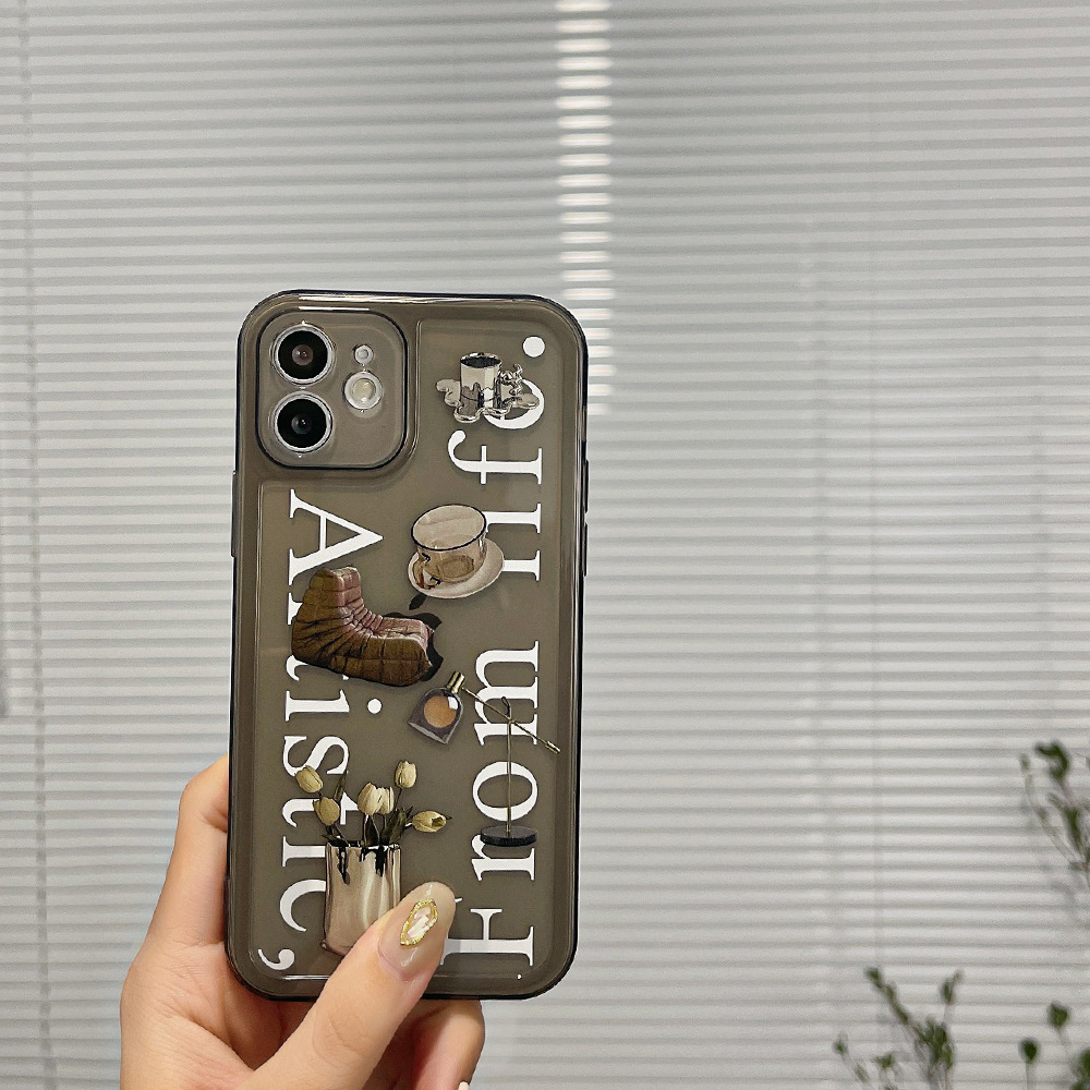 Black Transparent Case Soft Silicone Cover Mobile Phone Case for Apple Cover for iPhone 16/16pro/16promax/14/14pro/14plus/14promax/13promax /12 / 11 Pro Max / XR / XS Max /xs/ SE2 / 7 /8 Plus. 