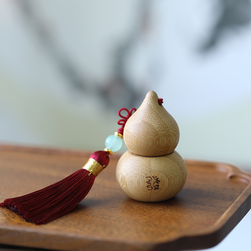 Bamboo Roller Bottle Portable Ancient Style Gourd Shape Empty Bottle Small 1ml Skincare Container for Travel Personal Care Gift. 
